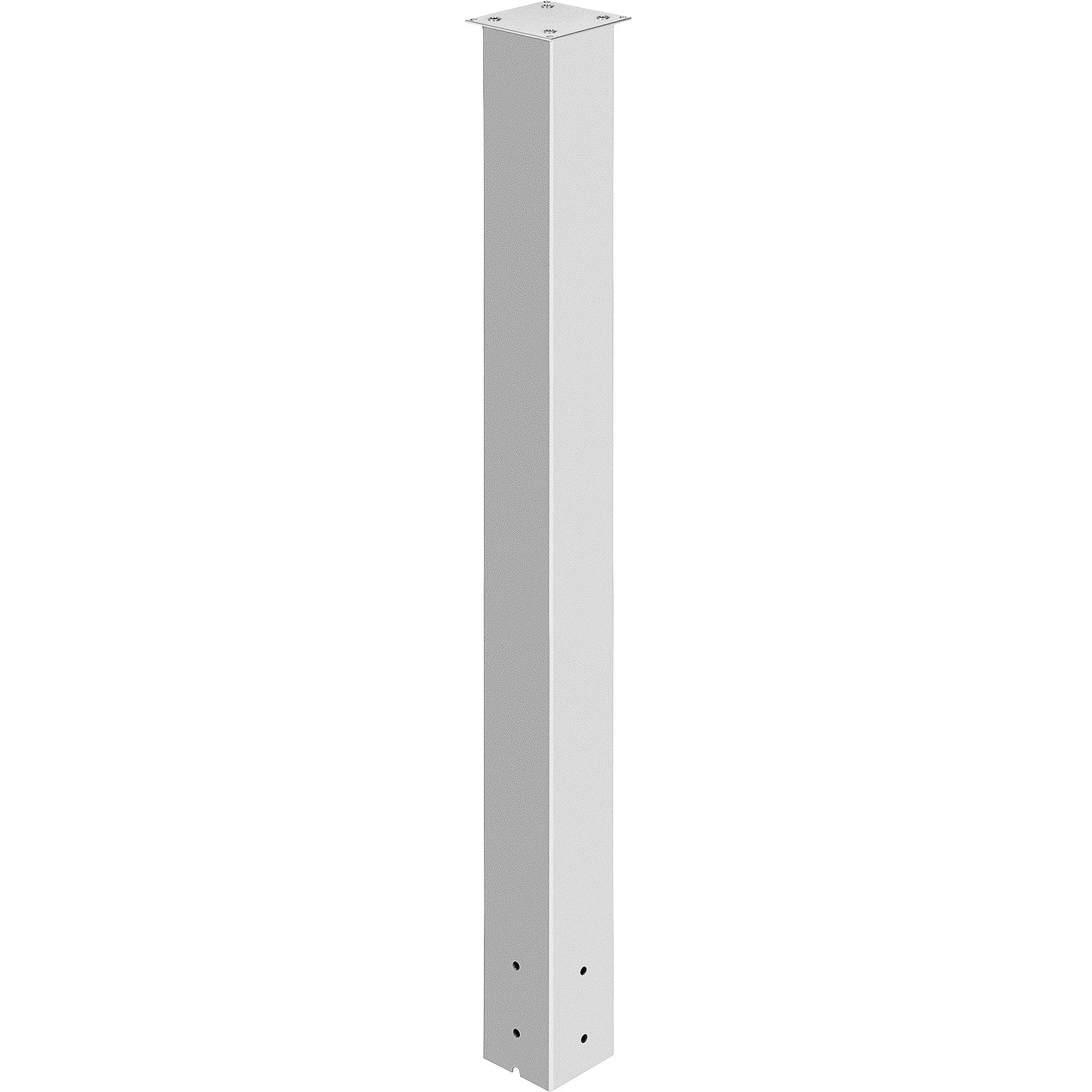 VEVOR Mailbox Post, 43\" High Mailbox Stand, White Powder-Coated Mail Box Post Kit, Q235 Steel Post Stand Surface Mount Post for Sidewalk and Street Curbside, Universal Mail Post for Outdoor Mailbox