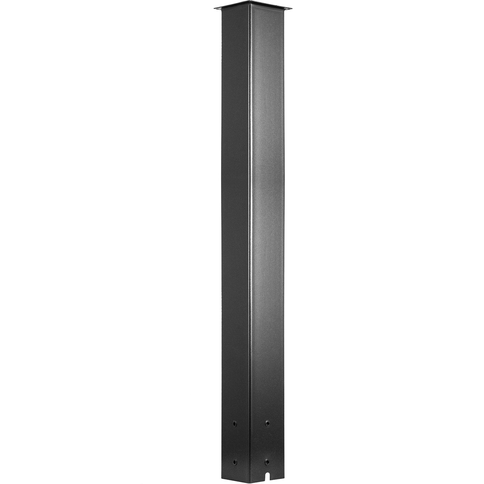 VEVOR Mailbox Post Stand Mail Box Post 43" Black Powder-Coated Steel for Outdoor