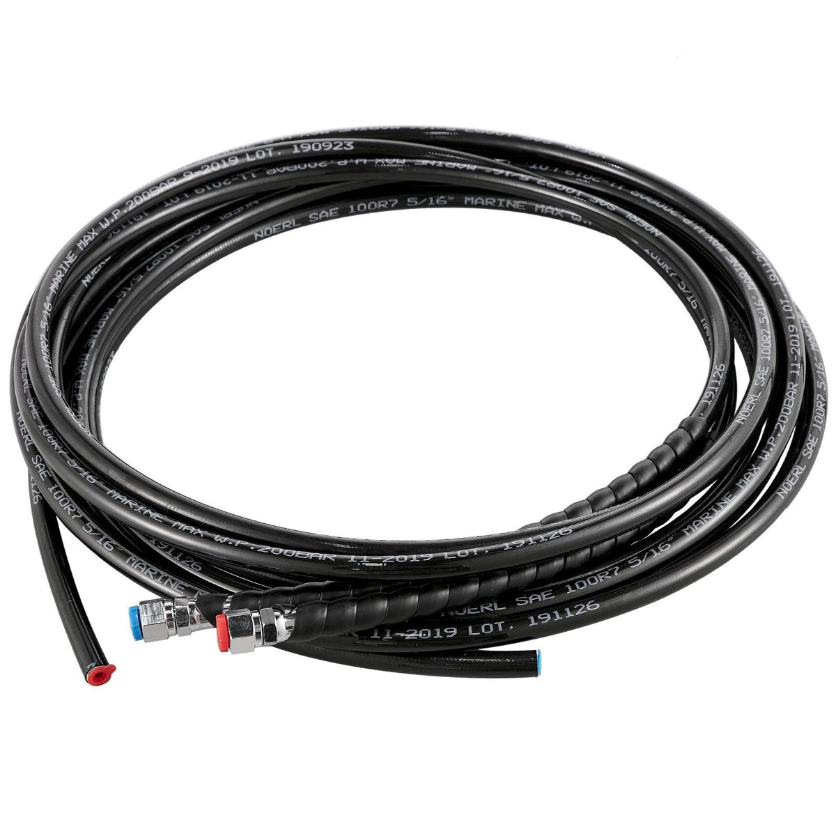 Hydraulic Boat Steering Kit, 300HP Hydraulic Steering Kit Helm Pump, Cylinder, Wheel, 24 Feet Hose Hydraulic Steering Seal Kit, Corrosion-Resistant Boat Steering System Marine Steering Kit