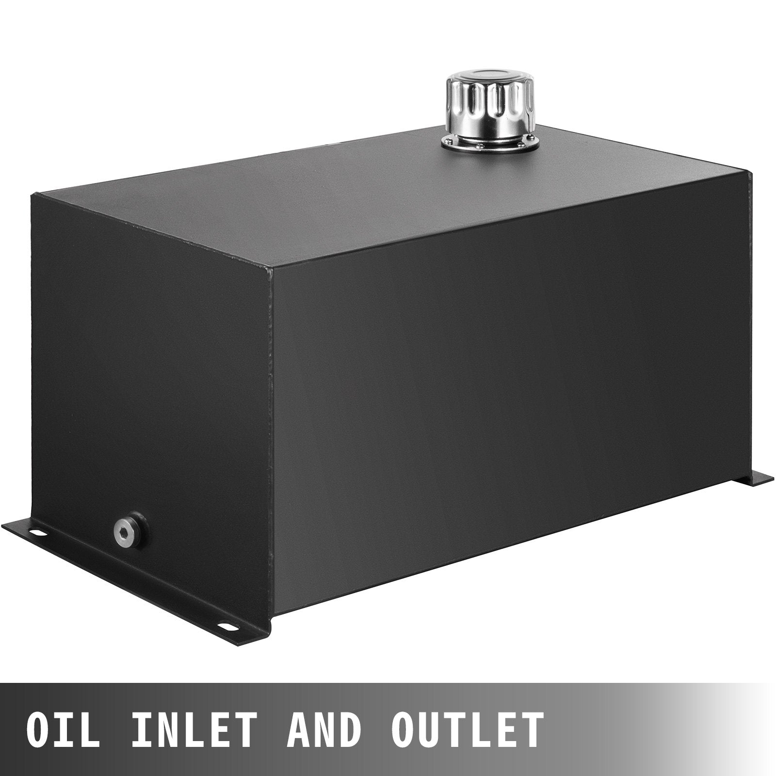 VEVOR Hydraulic Fluid Reservoir Tank 10 Gallon Hydraulic Oil Reservoir Hydraulic Steel Tank Reservoir, Hydraulic Oil Tank Reservoir, Hydraulic Reservoir with a Temp Gauge