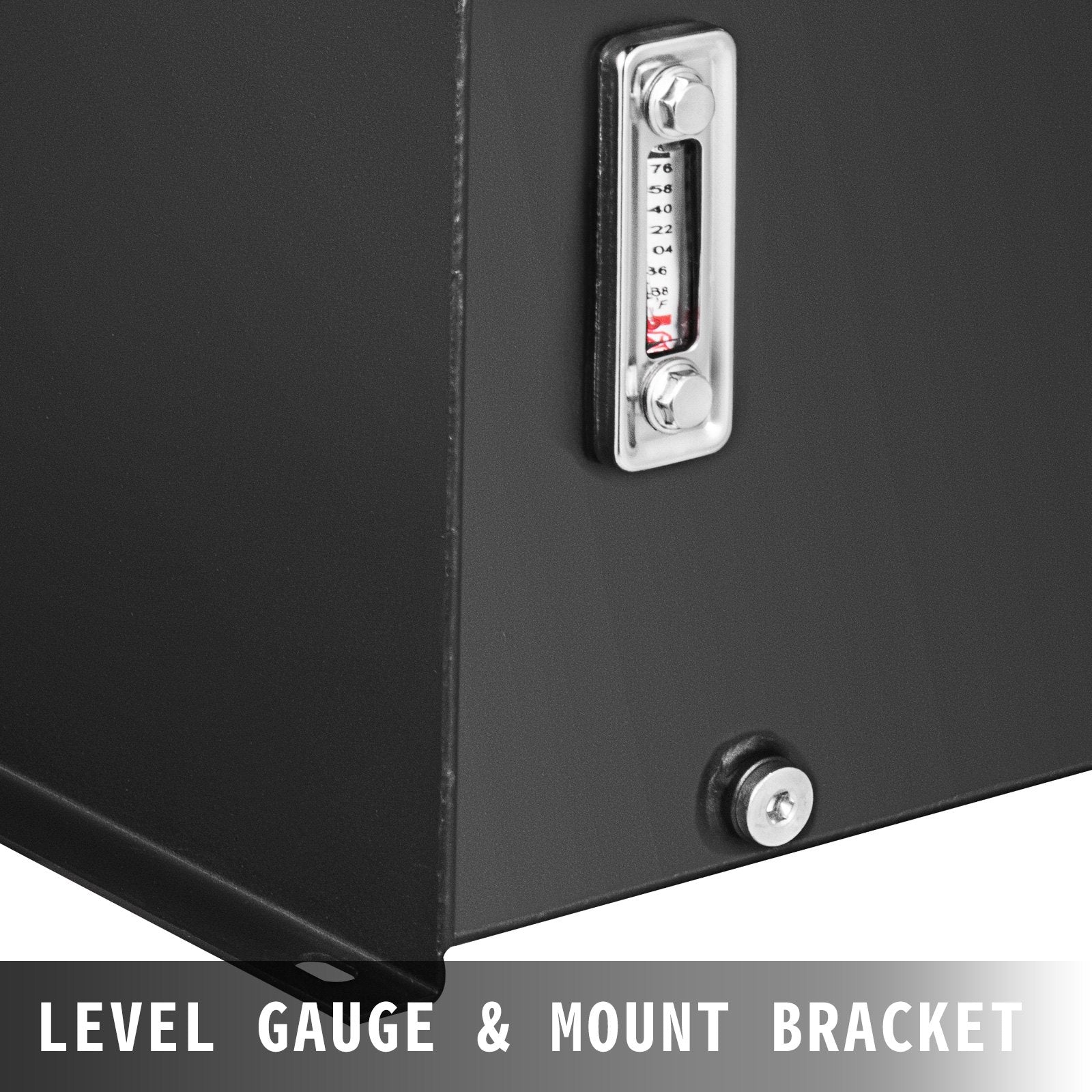 VEVOR Hydraulic Fluid Reservoir Tank 10 Gallon Hydraulic Oil Reservoir Hydraulic Steel Tank Reservoir, Hydraulic Oil Tank Reservoir, Hydraulic Reservoir with a Temp Gauge