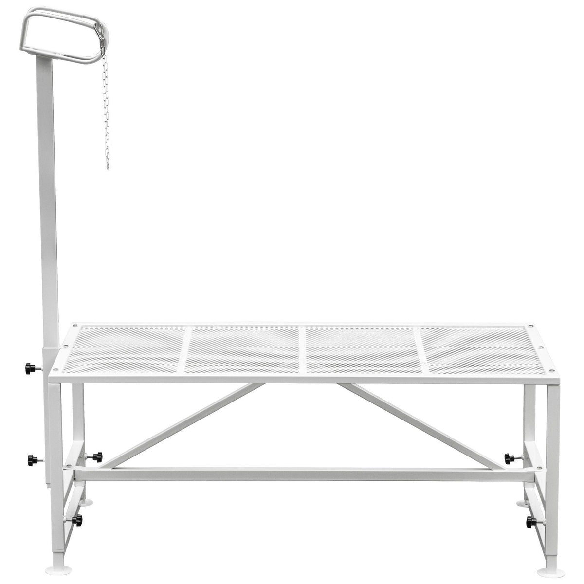 Livestock Stand 51x23 inches, Trimming Stand with Straight Head Piece, Goat Trimming Stand Metal Frame Sheep Shearing Stand Livestock Trimming Stands