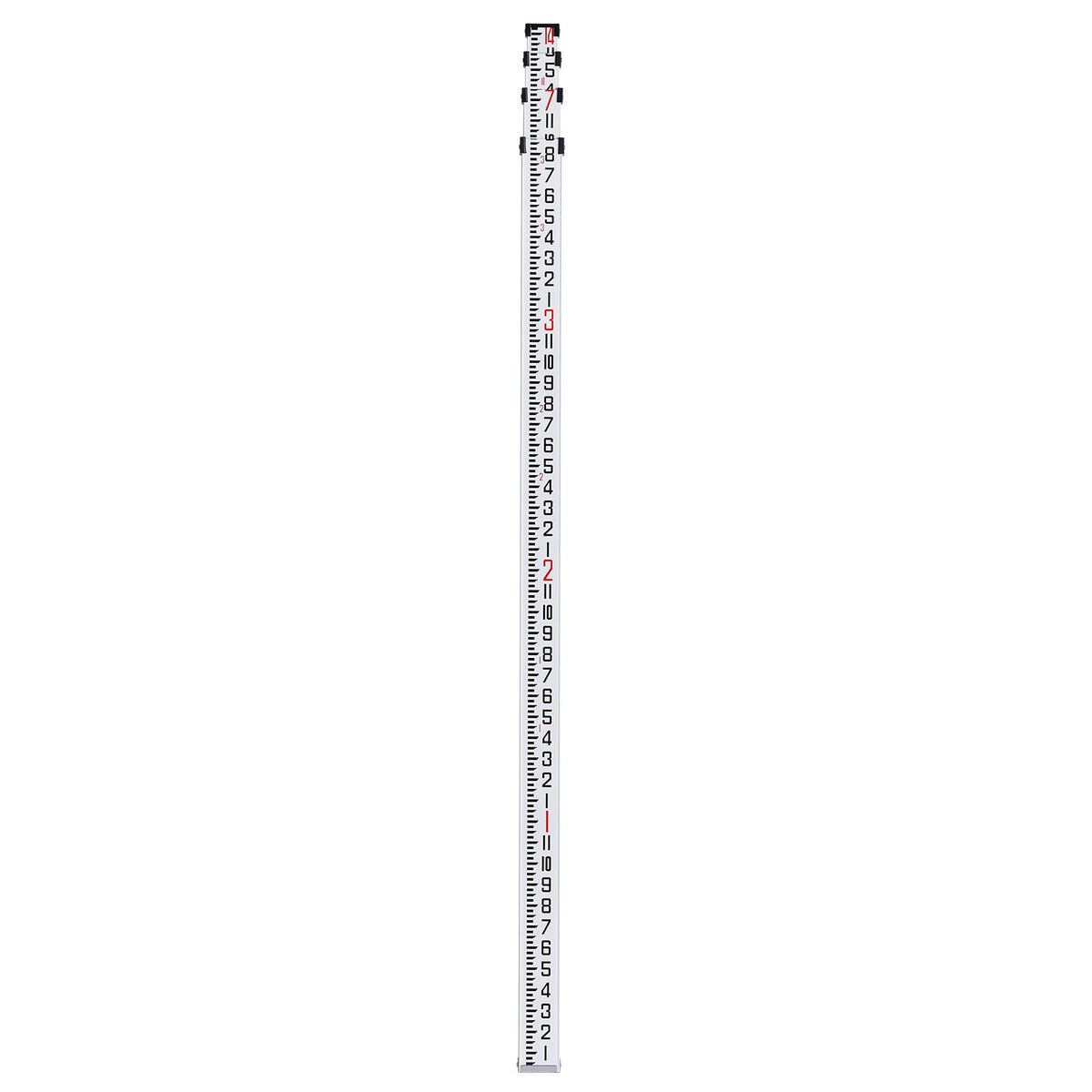 VEVOR Aluminum Grade Rod, 14-Feet/8ths 4 Sections Telescopic Measuring Rod, Double-Sided Scale 1/8in Leveling Rod Stick, Aluminum Alloy Survey Rod w/ Bubble Level &Carrying Bag for Houses,Walls,Floors