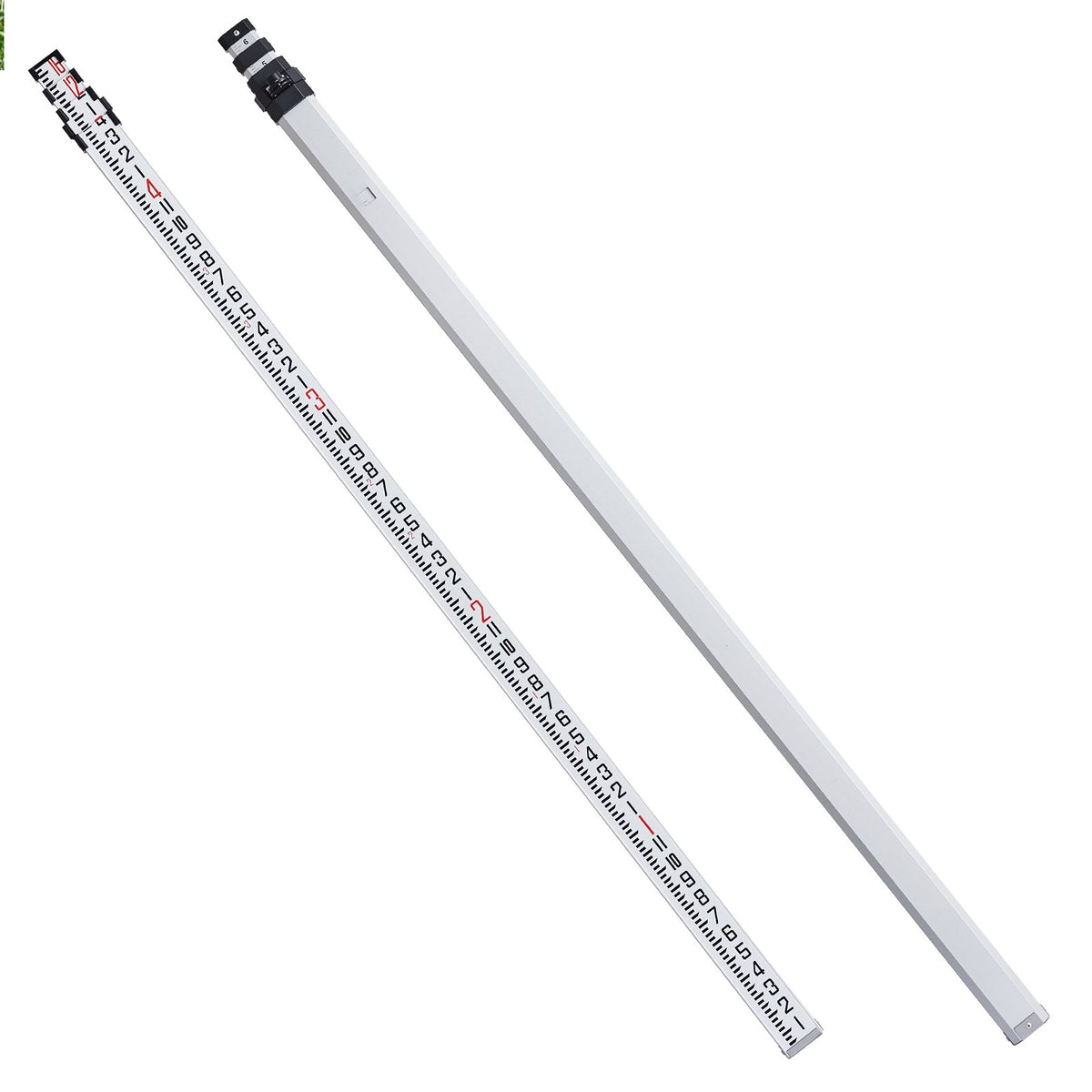 VEVOR Measuring Rod 16-Feet/8ths 4 Sections Telescopic Grade Rod 1/8in w/ Bag