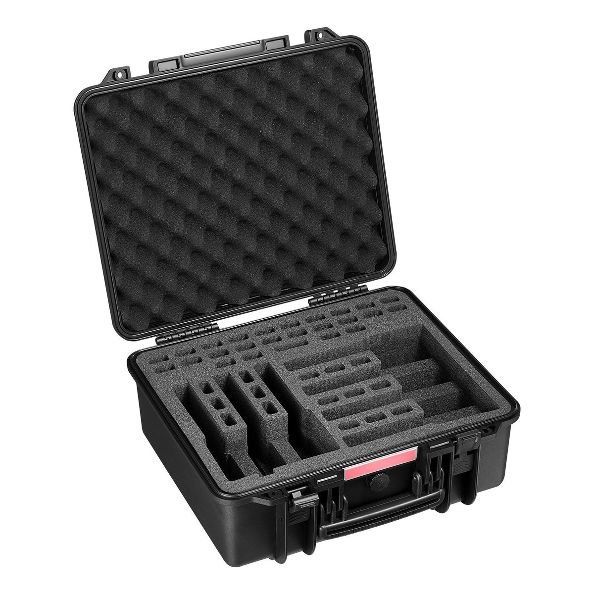 Hard Pistol Case, Heavy Duty Hard Gun Case with XPE Foam Lining, Waterproof Pistol Storage Box with Customizable Interior &amp; Handle for Gun, Lenses, Camera, Gear, TSA Compliant, 491x434x211 mm