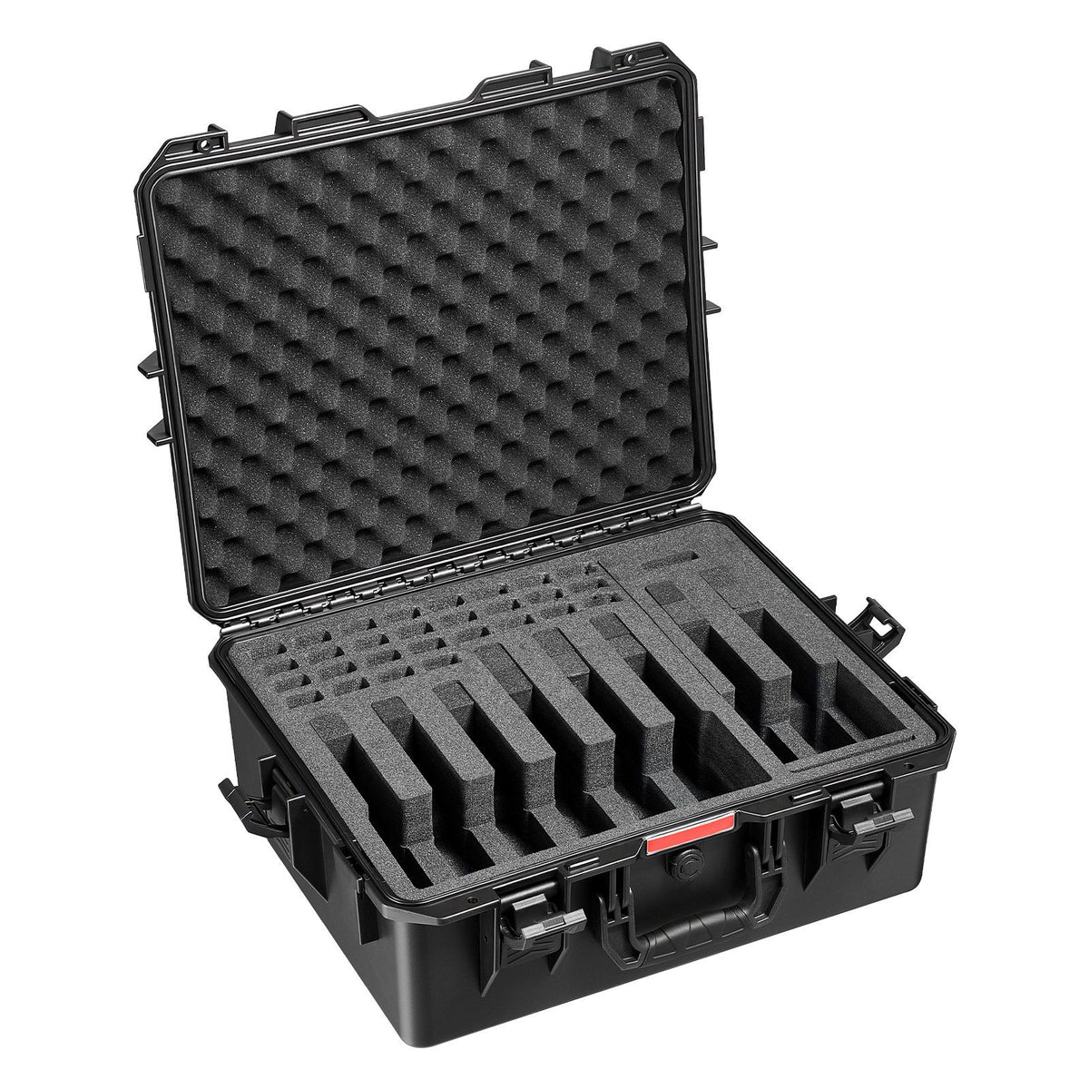 Hard Pistol Case, Heavy Duty Hard Gun Case with XPE Foam Lining, Waterproof Pistol Storage Box with Customizable Interior &amp; Handle for Gun, Lenses, Camera, Gear, TSA Compliant, 556x455x225 mm
