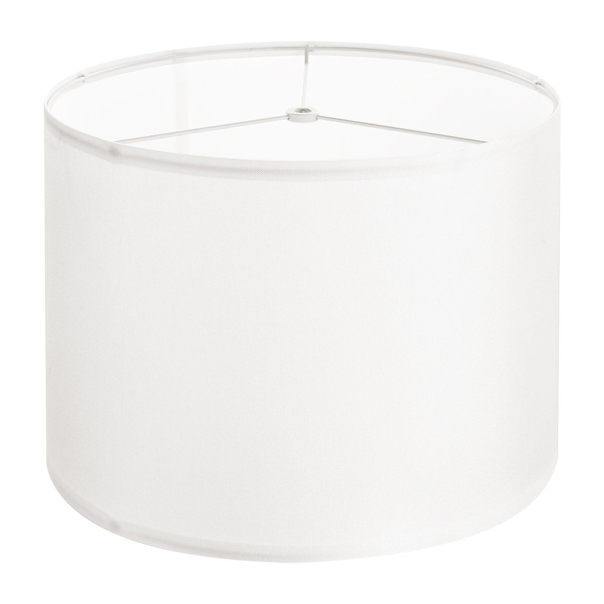 Drum Lamp Shade, 33 cm Top x 33 cm Bottom x 25 cm High, Medium Drum Linen Lampshade, Replacement Lamp Shade for Table Lamps Floor Lamps Pendant Lights, Easy Assembly Required (Off-white Linen)