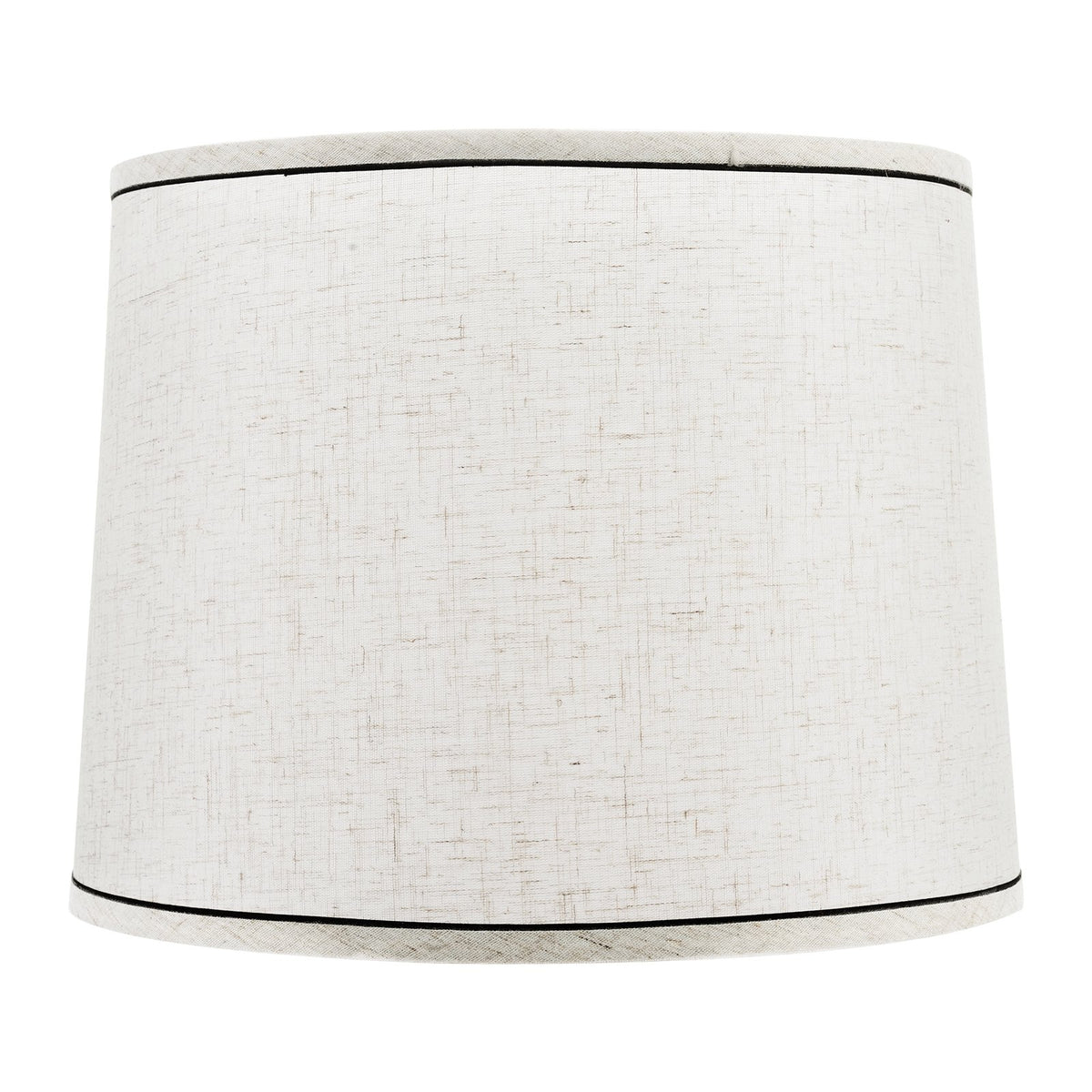 VEVOR Lamp Shade 2 Set, 29 cm Top x 32 cm Bottom x 24.5 cm High (Spider Fitter), Medium Lampshade with Harp, Replacement Lamp Shade for Table & Floor Lamps Pendant Lights, Light Linen with Black Edge