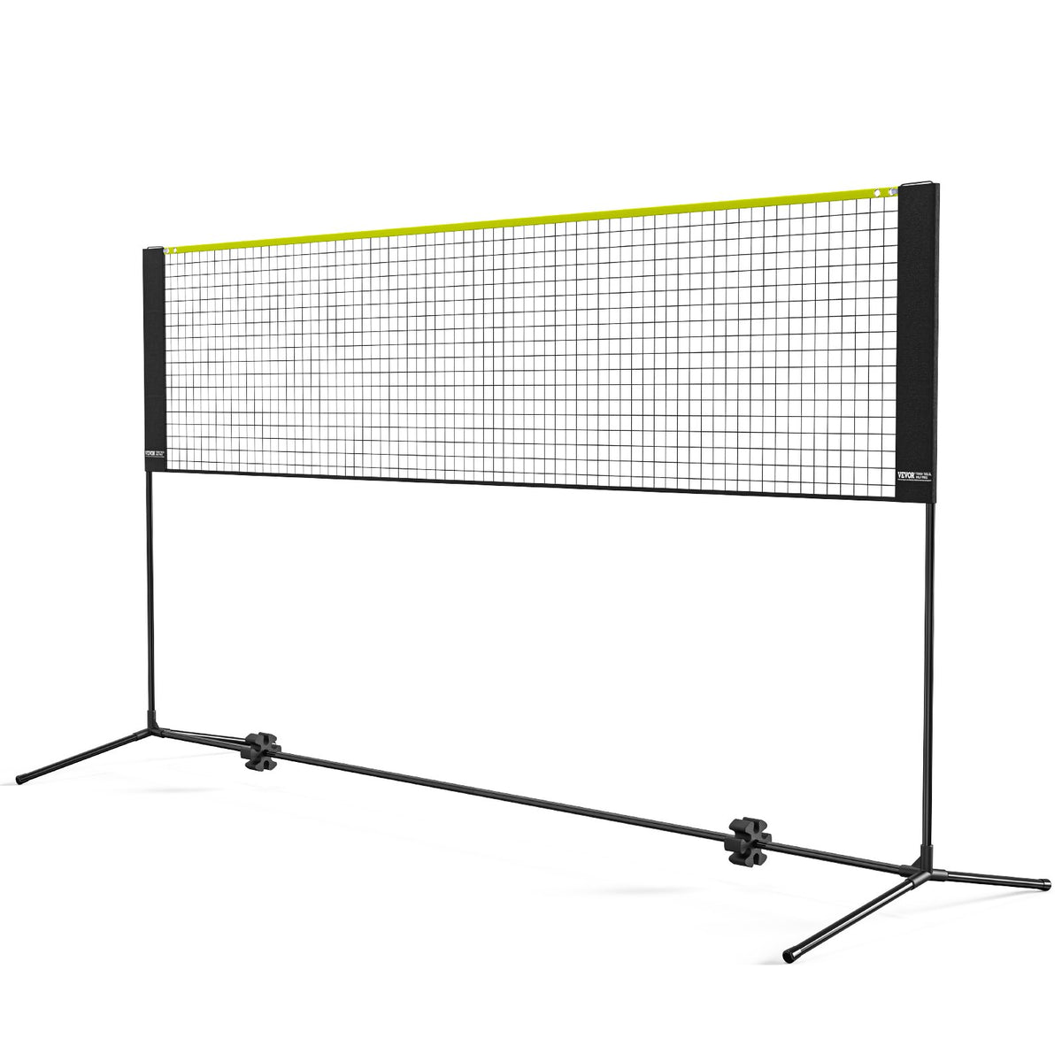 VEVOR Badminton Net, Height Adjustable Volleyball Net, 10ft Wide Foldable Pickleball Net, Portable Easy Setup Tennis Net Set with Poles, Stand and Carry Bag, for Kids Backyard Game Indoor Outdoor Use