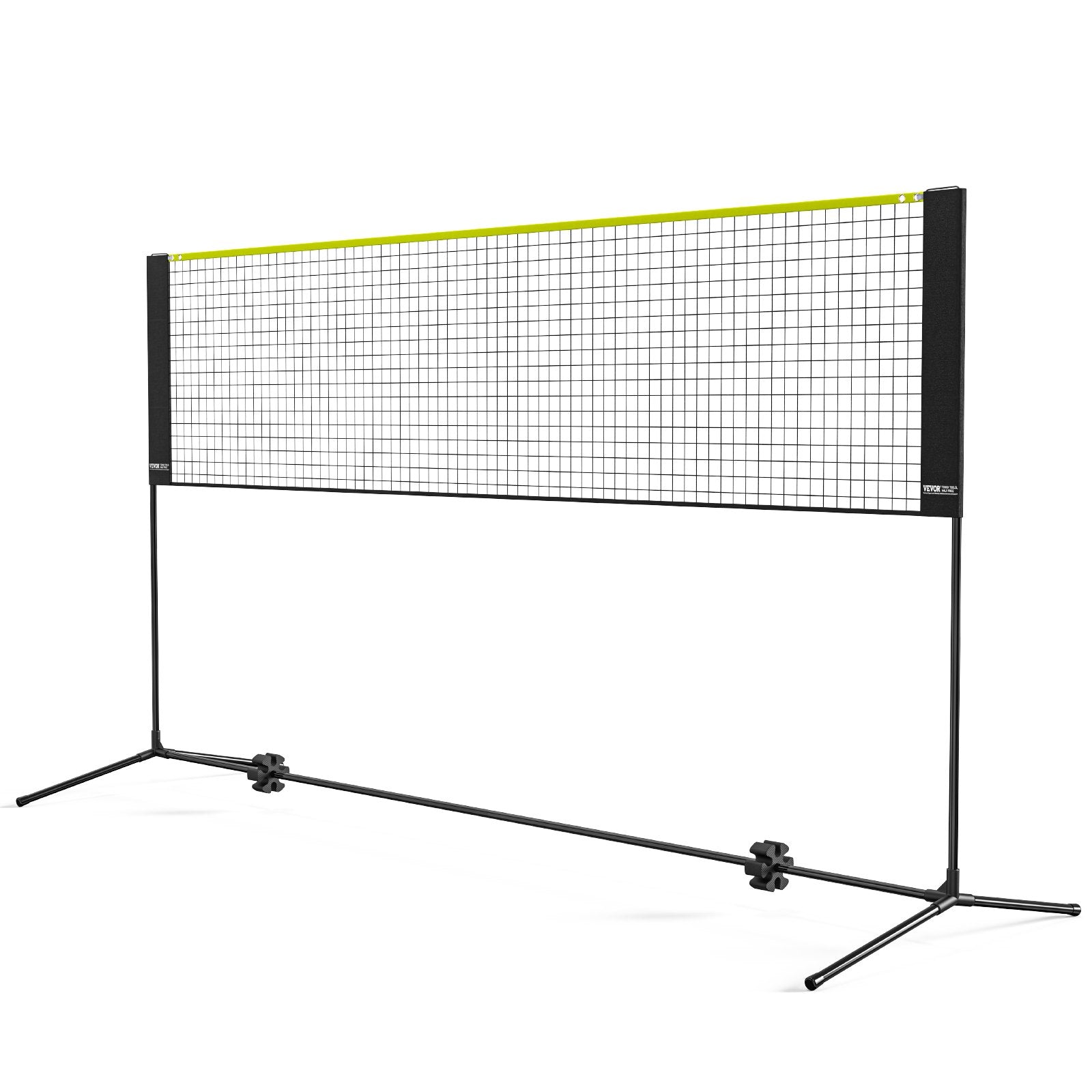 VEVOR Badminton Net, Height Adjustable Volleyball Net, 10ft Wide Foldable Pickleball Net, Portable Easy Setup Tennis Net Set with Poles, Stand and Carry Bag, for Kids Backyard Game Indoor Outdoor Use