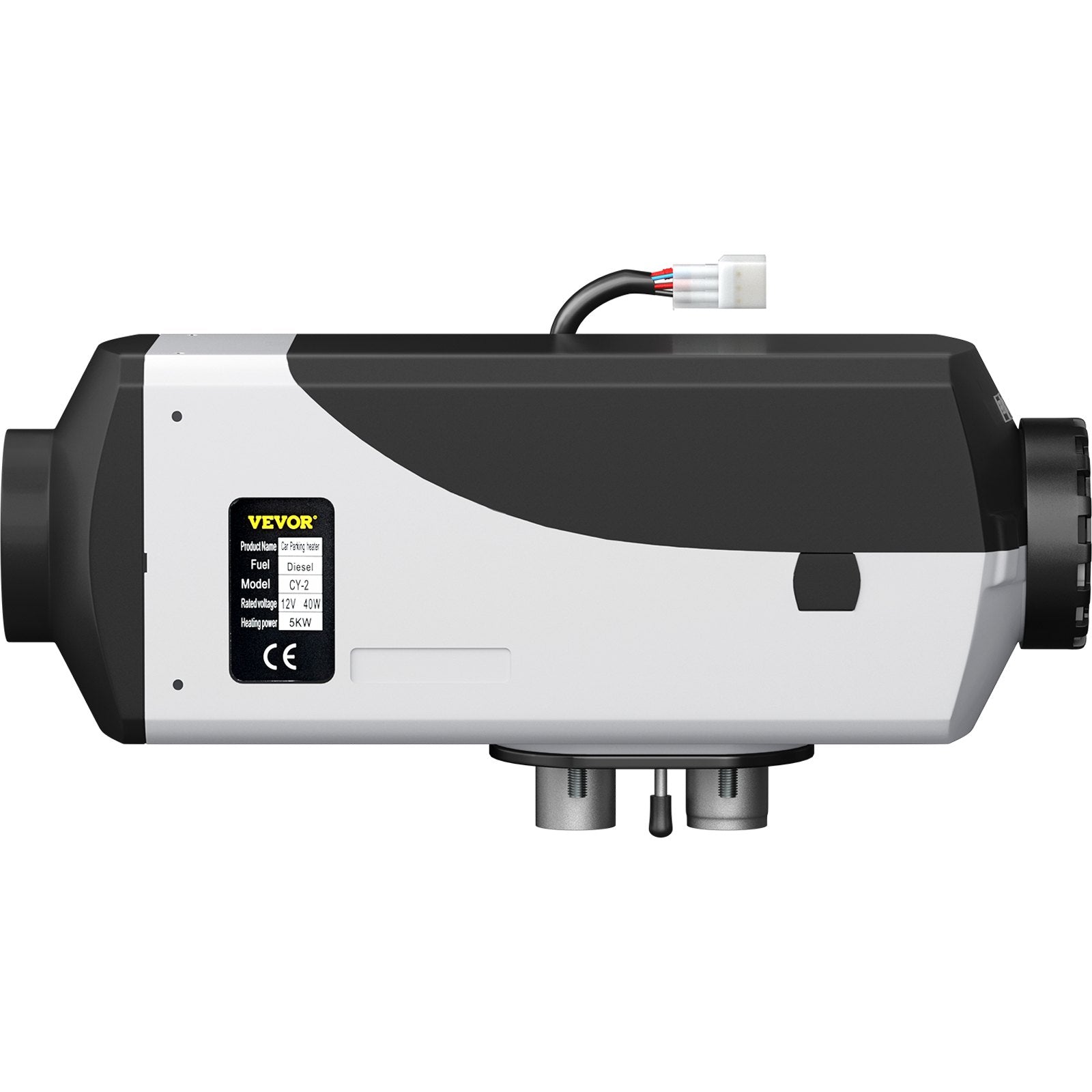 VEVOR 5KW Diesel Air Heater 10L Tank Diesel Heater 12V Diesel Parking Heater Muffler with LCD Thermostat and Remote Control for RV Bus Trailer Motor-home and Boats