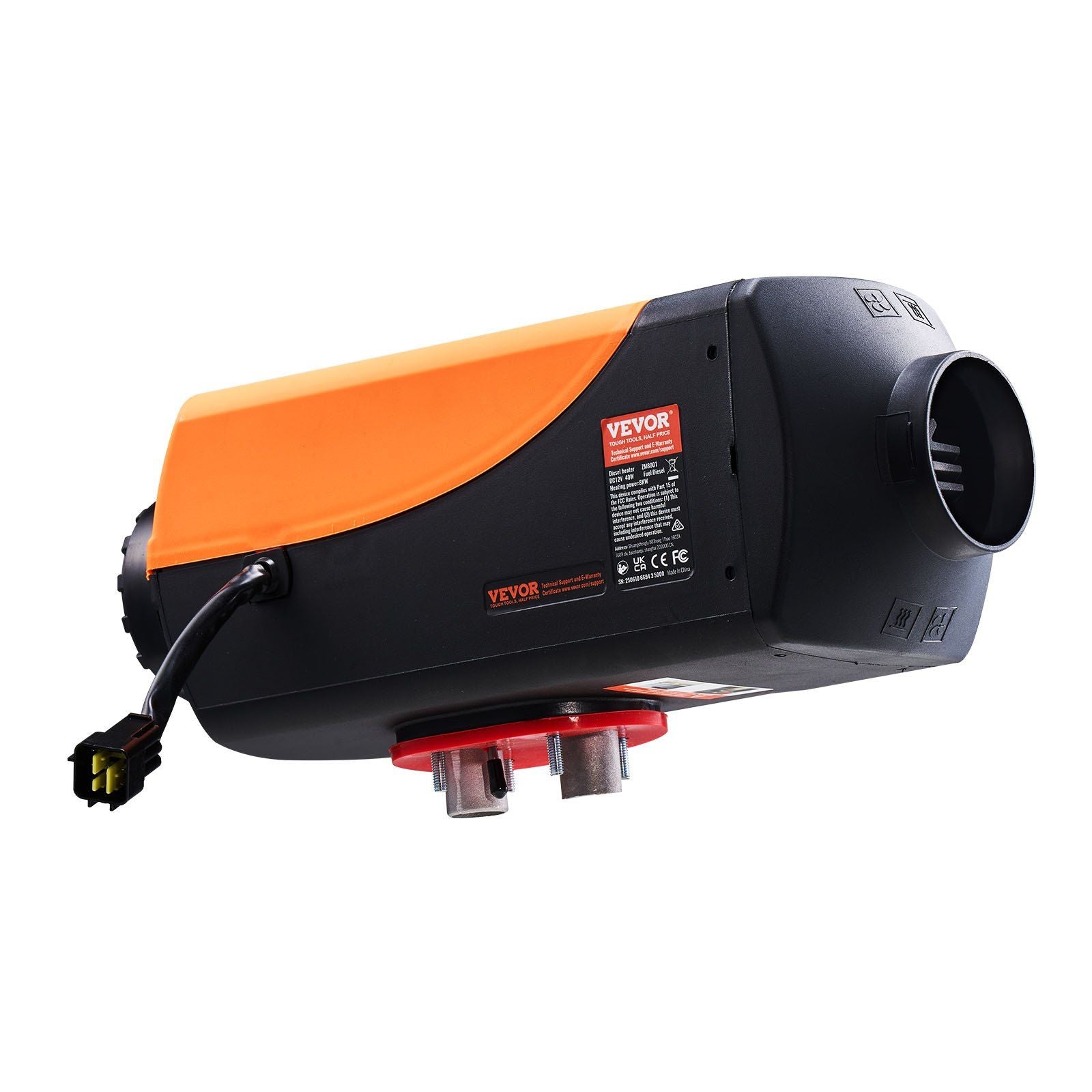 Diesel Air Heater, 8 kW DC12-24V, Fast Heating Diesel Parking Heater with Remote Control and Color Digital Display, 10L Fuel Tank, Low Noise, Voice Announcement, for RV, Truck, Boat and Trailer