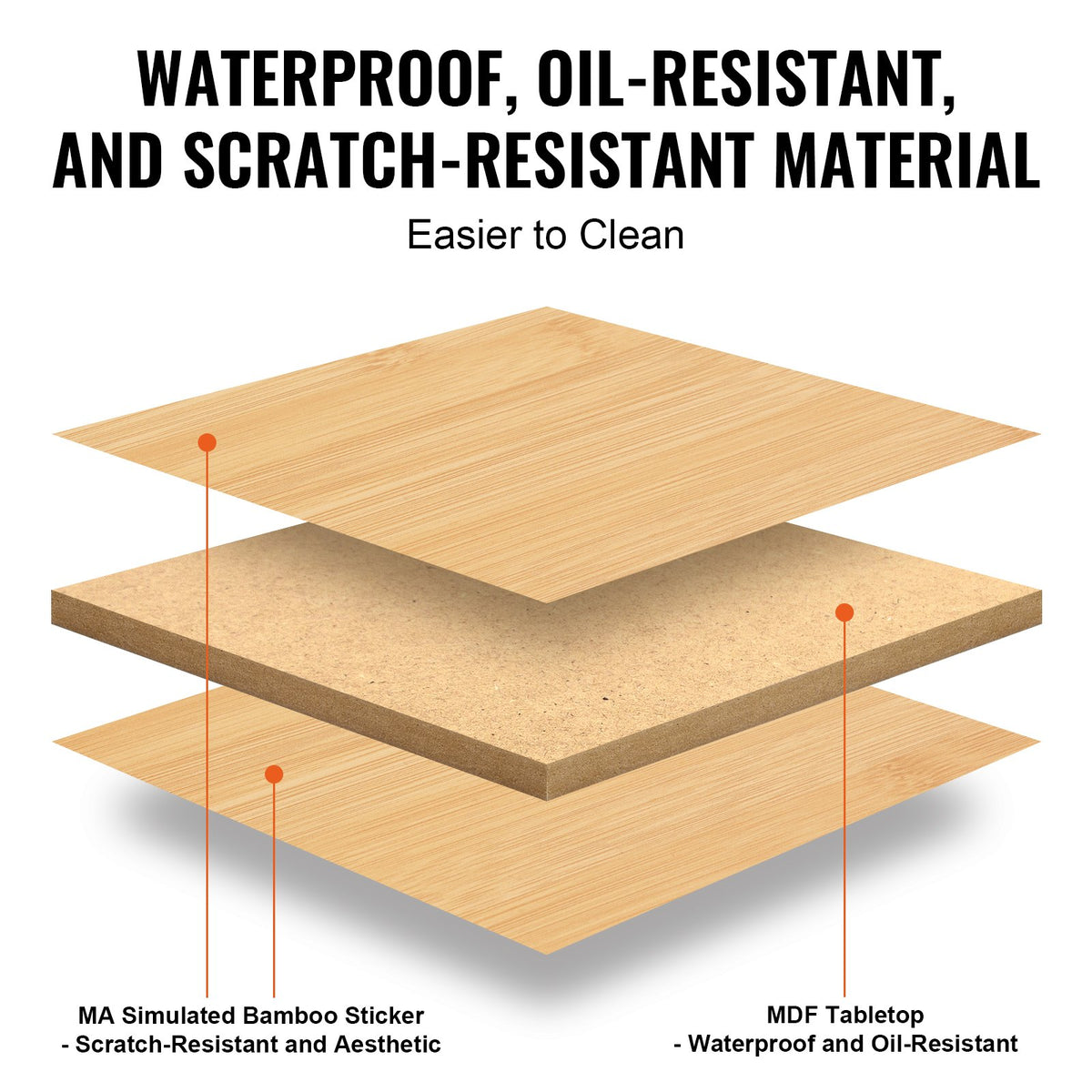 VEVOR Bed Tray Table with Foldable Legs, Bamboo Breakfast Tray for Sofa, Bed, Eating, Snacking, and Working, Folding Serving Laptop Desk Tray, Portable Food Snack Platter for Picnic, 40x28 cm