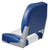 VEVOR Boat Seat, 480 mm Low Back Boat Seat, Folding Boat Chair with Thickened Sponge Padding and Hinge, Fold-Down Boat Captain Chair for Fishing Boat, Sightseeing Boat, Speedboat, Canoe, 1-Piece
