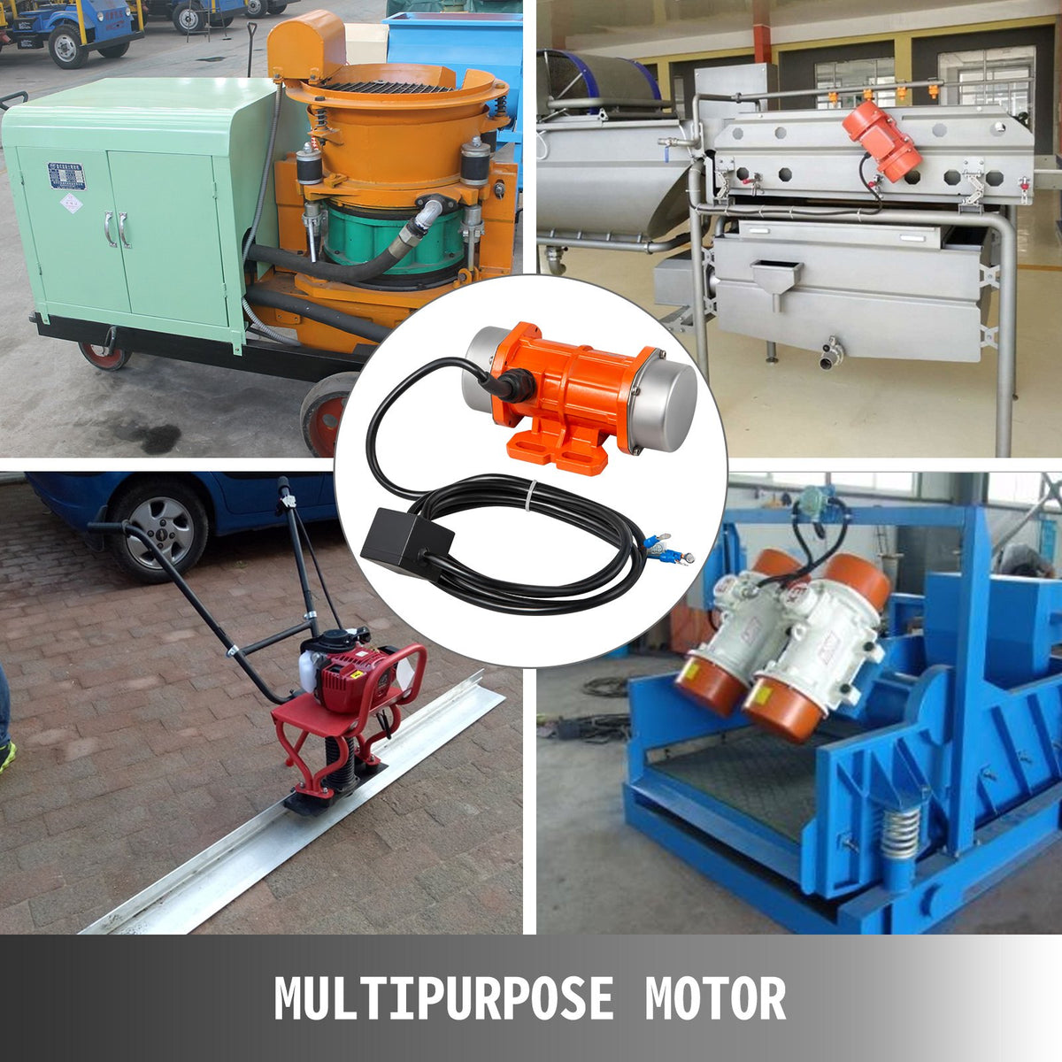 Vevor Concrete Vibrator, Motor Vibrating Motor, 220V 40W Single Phase 3000rpm AC Motor