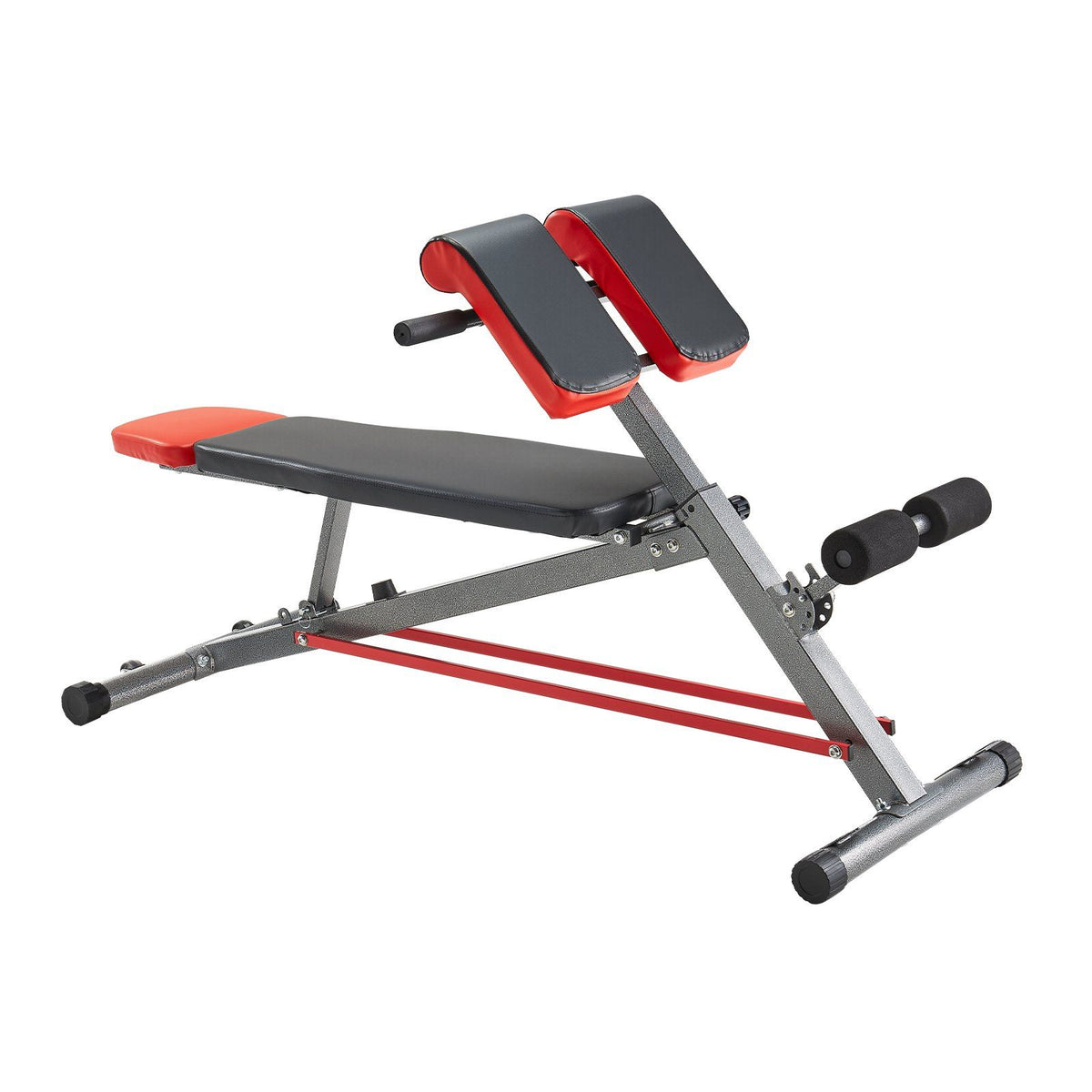 Multi-Functional Weight Bench for Full Body Workout, Roman Chair Hyperextension Bench, 660 lbs Adjustable Extension Equipment for Back Arm Core Ab Workout, Sit Up Exercise Machine for Home Gym