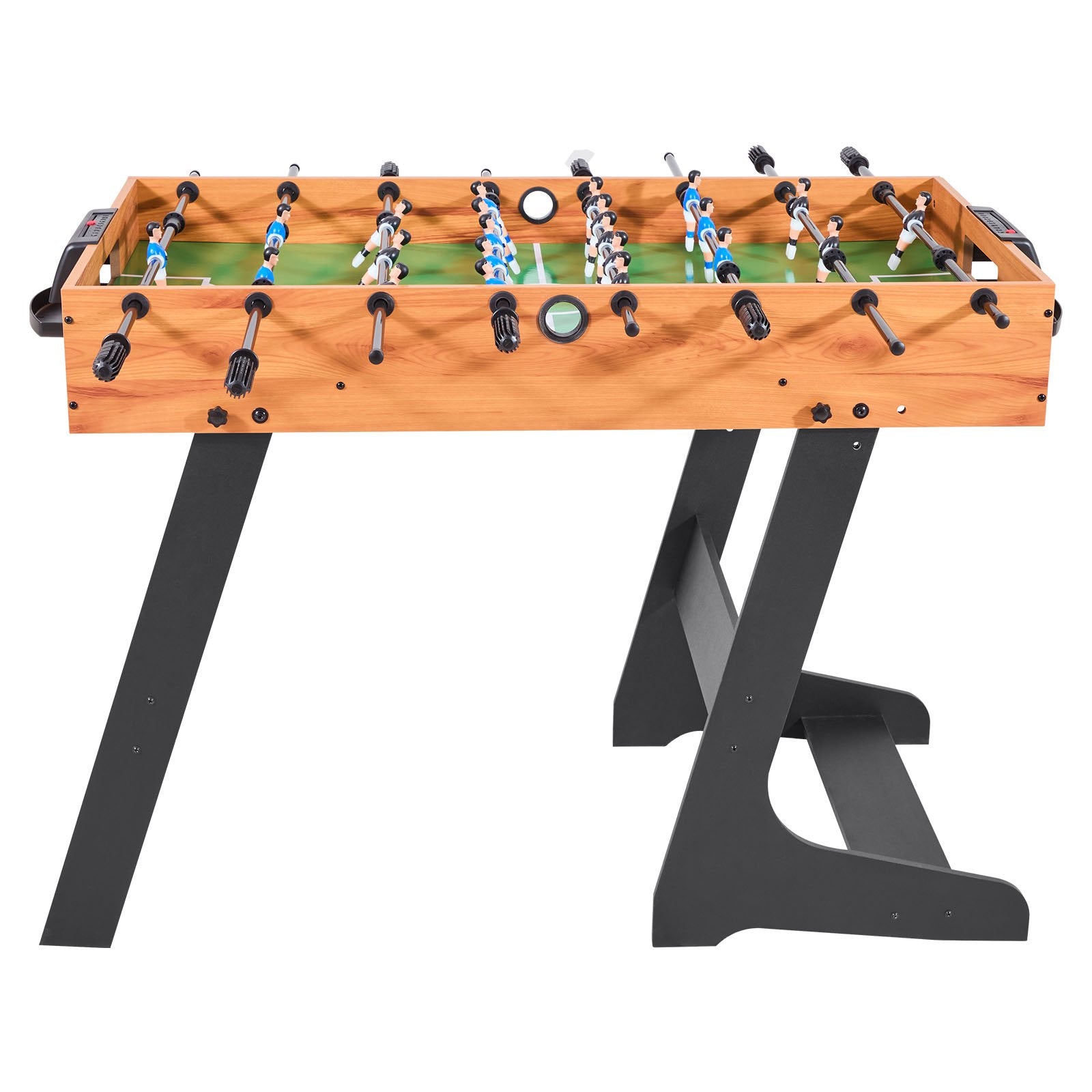 VEVOR Folding Foosball Table, 106 cm Standard Size Table, Indoor Full Size Foosball Tables for Home, Family, and Game Room, Durable Soccer Set, Includes 2 Balls