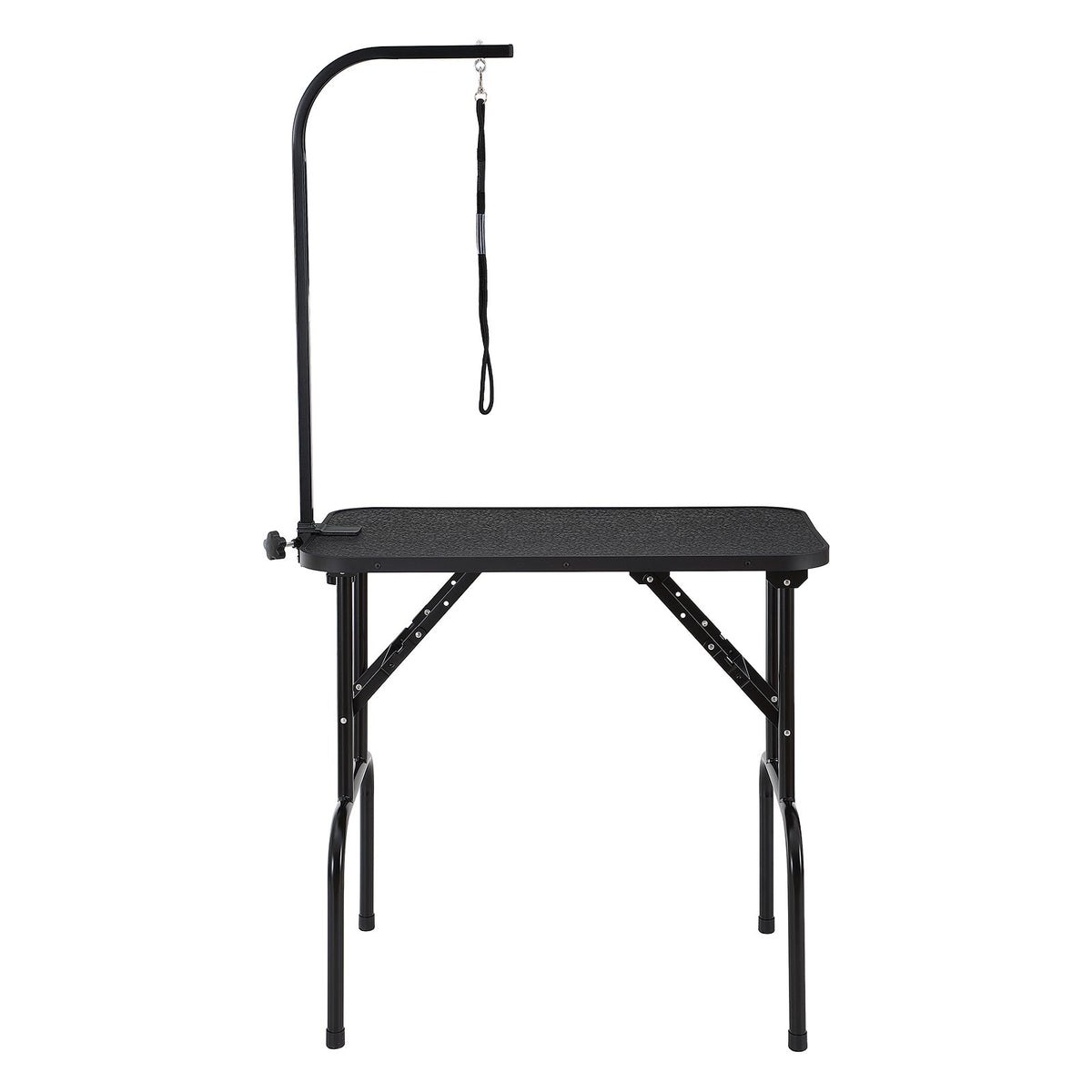 VEVOR Pet Grooming Table Arm with Clamp, 808 x 460 mm Dog Grooming Station, Foldable Pets Grooming Stand for Medium and Small Dogs, Free No Sit Haunch Holder with Grooming Loop, Bearing 99.8kg