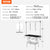 VEVOR Pet Grooming Table Two Arms with Clamp, 117cm Dog Grooming Station, Foldable Pets Grooming Stand for Medium and Small Dogs, Free Two No Sit Haunch Holder with Grooming Loop, Bearing 149.7kg