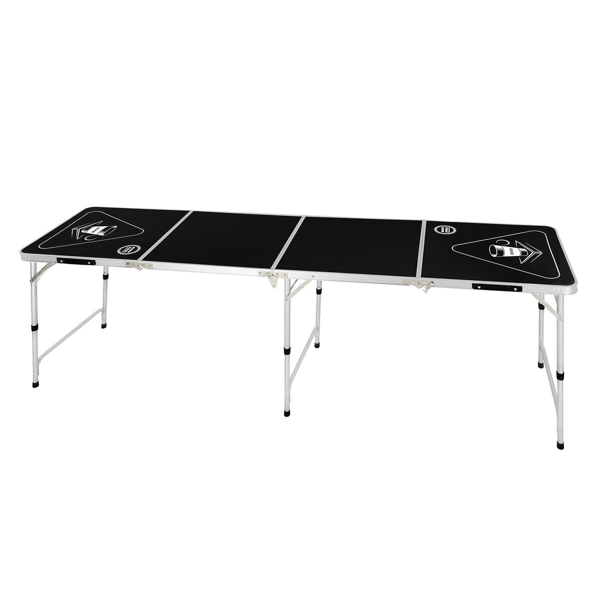 VEVOR 2.4 m Folding Beer Pong Tailgate Table Party Drinking Game Carrying Handle
