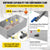 VEVOR Maple Syrup Evaporator Pan 76x41x24 cm Stainless Steel Maple Syrup Boiling Pan with Valve for Boiling Maple Syrup