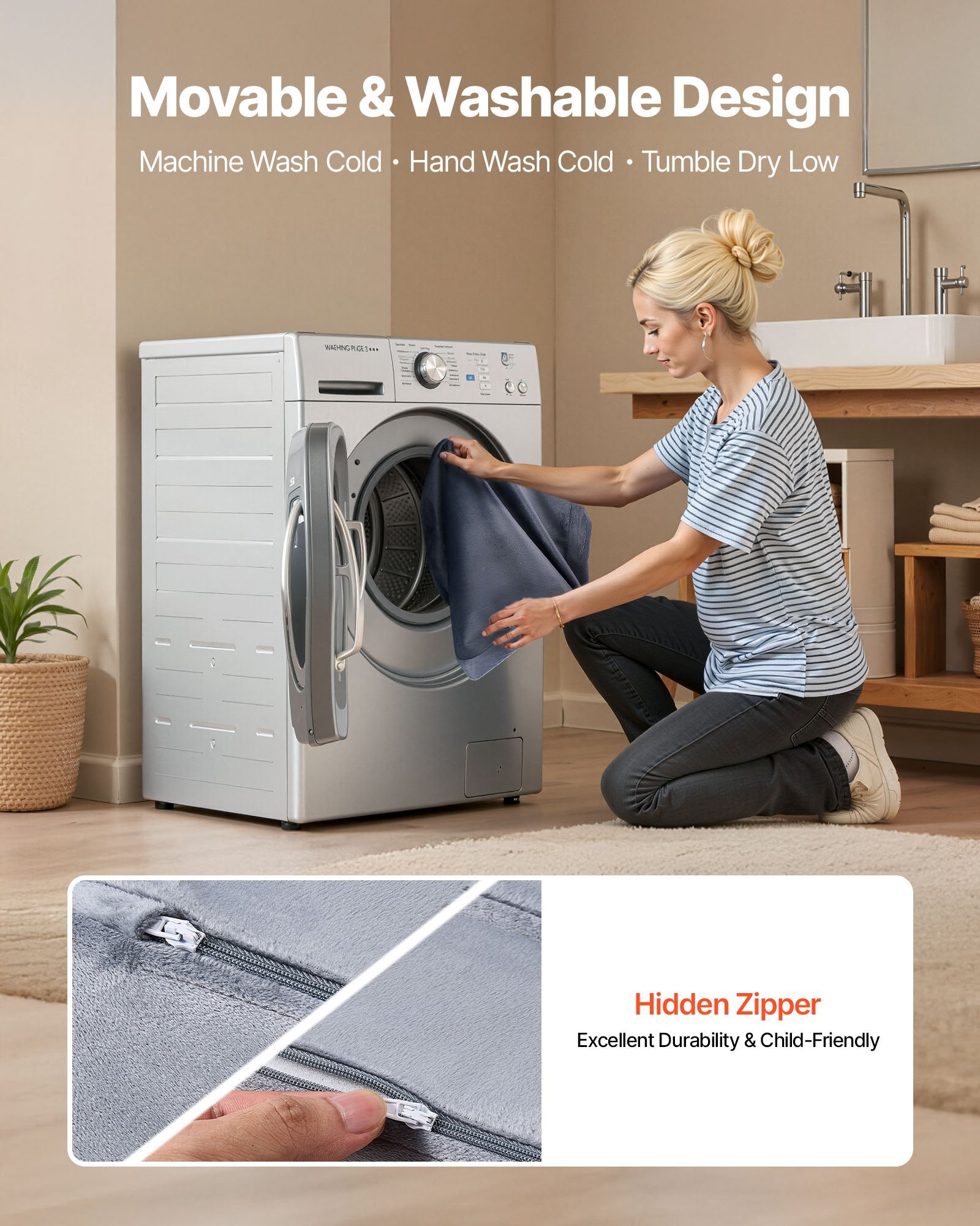 VEVOR Modular Kids Play Couch, Sectional Toddler Sofa with Armrests, 28D Sponge & Short Pile, Convertible Kids Modular Couch DIY Creative Combination for Playroom, Bedroom, Living Room, 14 Pcs, Gray