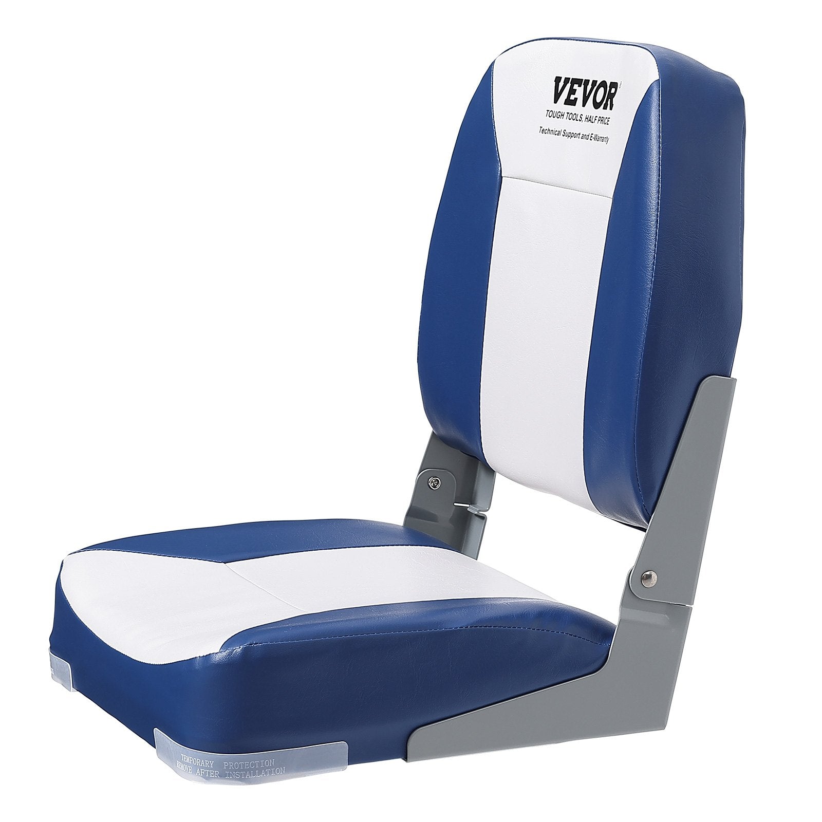 VEVOR Boat Seat Low Back Fold-Down Fishing Boat Chair with Sponge Padding 2 Pack