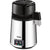 VEVOR 1.1 Gal Water Distiller, 0.3 Gal/H, 750W Distilled Water Maker Machine 0-99H Timing Set Temp Display, 304 Stainless Steel Countertop Distiller Glass Carafe Cleaning Powder 3 Carbon Packs, Silver