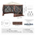 VEVOR Pop Up Gazebo Tent, Pop-Up Screen Tent 6 Sided Canopy Sun Shelter with 6 Removable Privacy Wind Cloths & Mesh Windows, 11.5x11.5FT Quick Set Screen Tent with Mosquito Netting, Brown