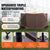 VEVOR Pop Up Gazebo Tent, Pop-Up Screen Tent 6 Sided Canopy Sun Shelter with 6 Removable Privacy Wind Cloths & Mesh Windows, 12.5x12.5FT Quick Set Screen Tent with Mosquito Netting, Brown