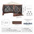 VEVOR Pop Up Gazebo Tent, Pop-Up Screen Tent 6 Sided Canopy Sun Shelter with 6 Removable Privacy Wind Cloths & Mesh Windows, 12.5x12.5FT Quick Set Screen Tent with Mosquito Netting, Brown