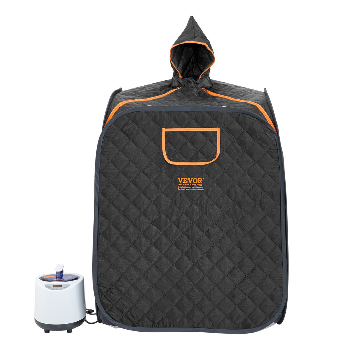 VEVOR Portable Steam Sauna Tent 1000W Personal Spa Loss Weight Detox Therapy, 800x800x1000 mm