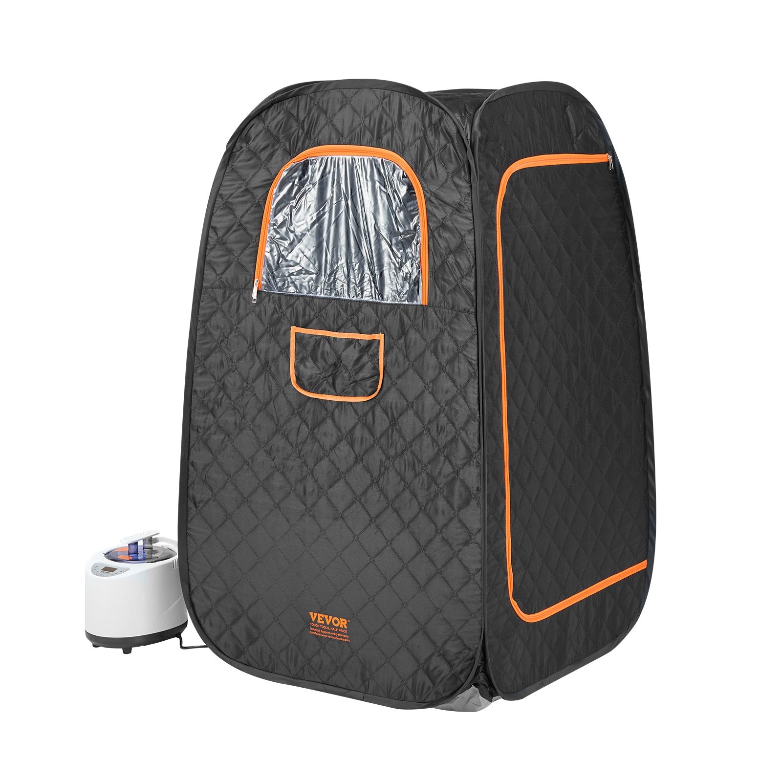 VEVOR 1000W Personal Steam Sauna Tent Loss Weight Detox Therapy Spa Compact, 800 x 800 x 1330 mm