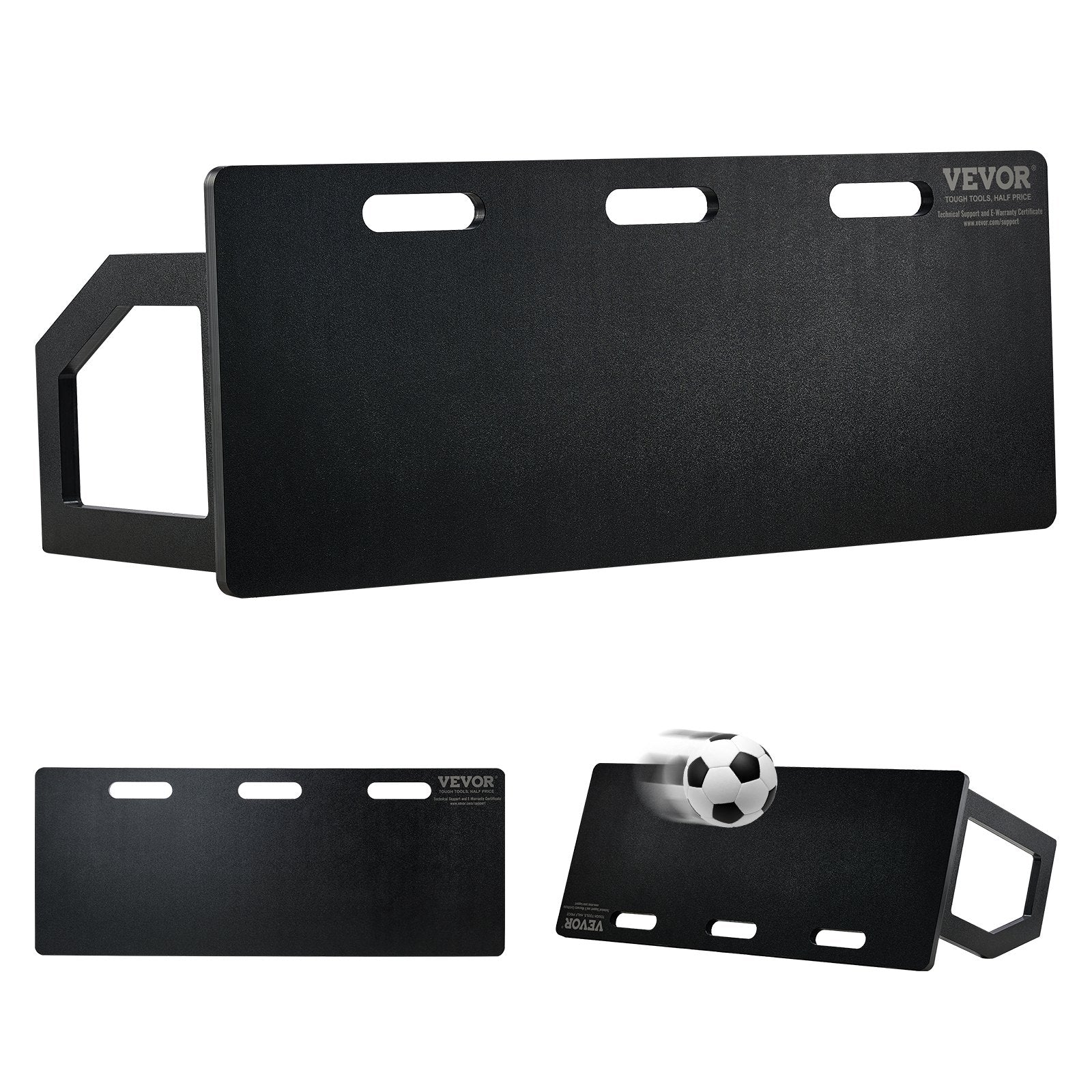 VEVOR Soccer Rebounder Board, 100x40 cm Portable Soccer Wall with 2 Angles Rebound, Foldable HDPE Kickback Rebound Board, Soccer Training Equipment for Kids and Adults, Passing & Shooting Practice