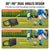 VEVOR Soccer Rebounder Board, 100x40 cm Portable Soccer Wall with 2 Angles Rebound, Foldable HDPE Kickback Rebound Board, Soccer Training Equipment for Kids and Adults, Passing & Shooting Practice