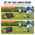 VEVOR Soccer Rebounder Board, 115x45 cm Portable Soccer Wall with 2 Angles Rebound, Foldable HDPE Kickback Rebound Board, Soccer Training Equipment for Kids and Adults, Passing & Shooting Practice