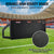 VEVOR Soccer Rebounder Board, 115x45 cm Portable Soccer Wall with 2 Angles Rebound, Foldable HDPE Kickback Rebound Board, Soccer Training Equipment for Kids and Adults, Passing & Shooting Practice