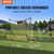 VEVOR Soccer Trainer, 2-IN-1 Portable Soccer Rebounder Net, Iron Soccer Practice Equipment, Sports Football Rebounder Wall with Portable Bag, Perfect for Team Solo Training, Passing, Volley