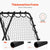 VEVOR 34"x34" Soccer Rebounder Net Kick-Back Portable Football Training Gifts