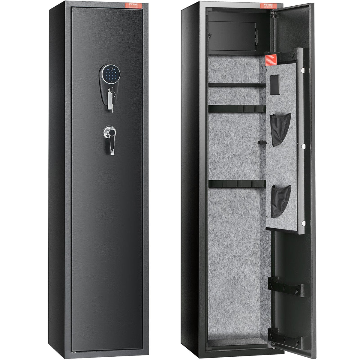 VEVOR Gun Safe Rifle Safe with Digital Keypad &amp; Lock 5 Rifles Storage Cabinet