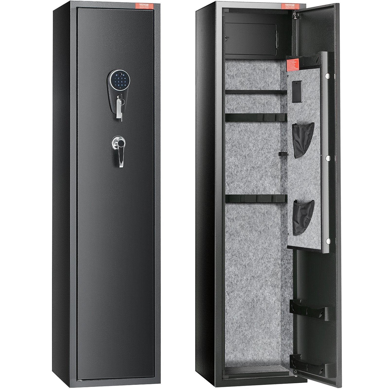 VEVOR Gun Safe Rifle Safe with Digital Keypad & Lock 5 Rifles Storage Cabinet