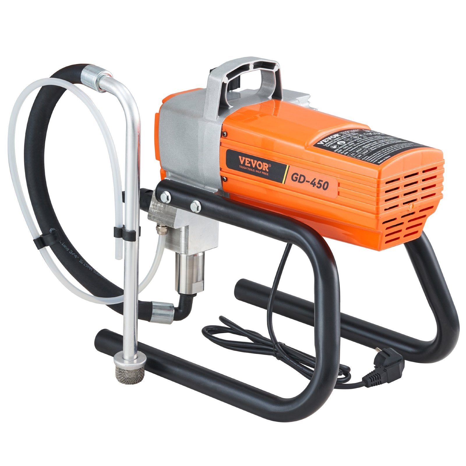 VEVOR High Pressure Airless Wall Paint Spray Gun Sprayer 600W Machine Spraying