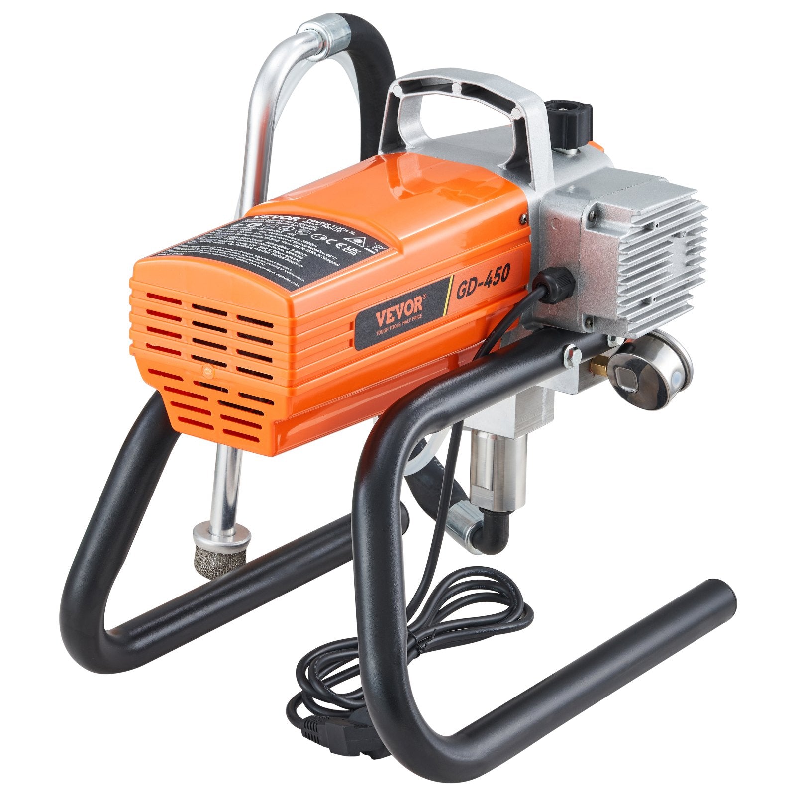 VEVOR High Pressure Airless Wall Paint Spray Gun Sprayer 600W Machine Spraying
