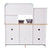 VEVOR Kitchen Playset Kids Pretend Cooking Play Toy 24 Piece Accessories White