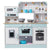 VEVOR Kitchen Playset Kids Pretend Cooking Play Toy 24 Piece Accessories White