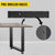 VEVOR Black Table Legs Frame Metal Dining Table Desk 600X720MM