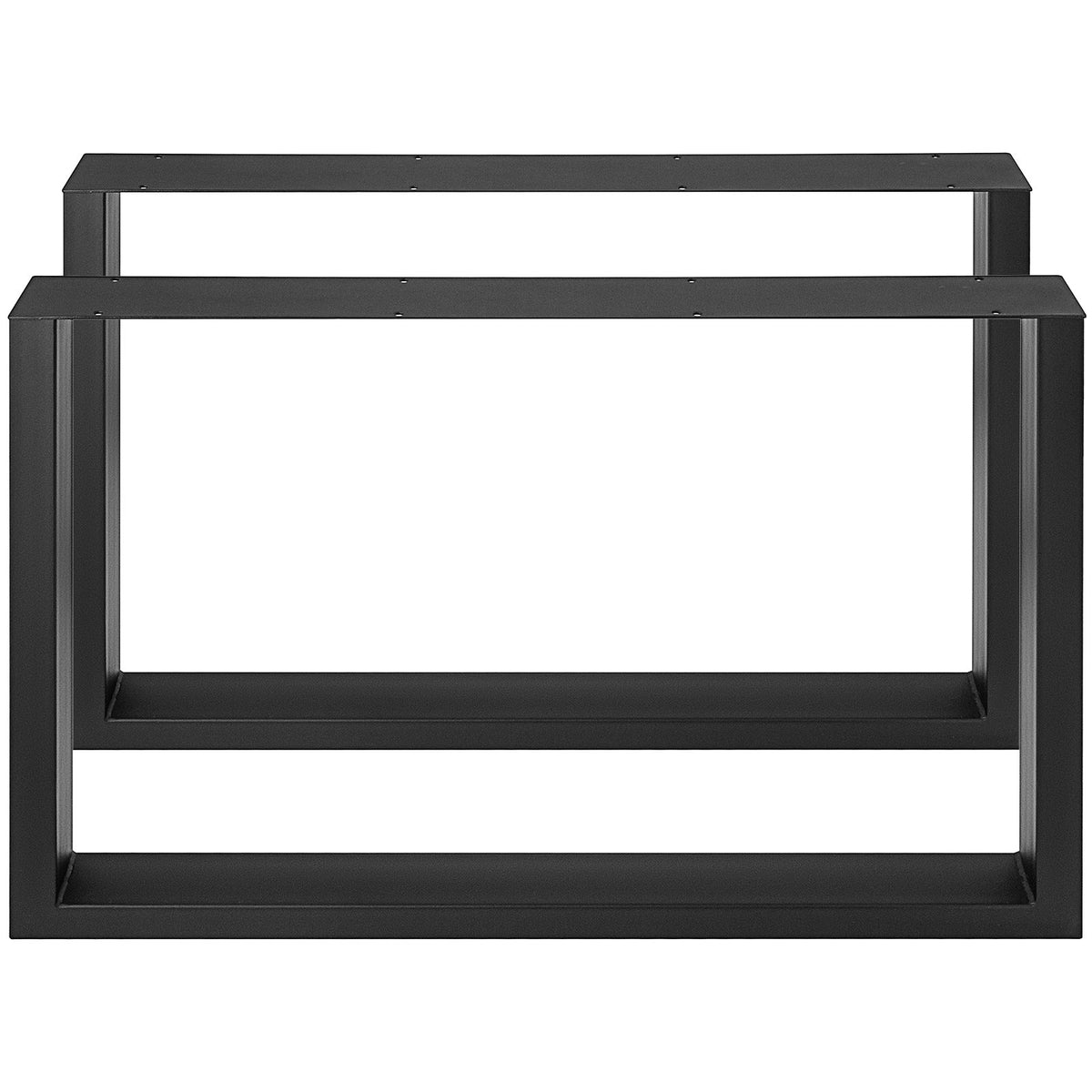 VEVOR Black Metal Table Legs Set of 2 Steel Table Legs 35x28 Inch Dining Table Legs Office Table Legs Computer Desk Legs Steel Bench Legs Country Style Table Legs DIY Furniture Legs