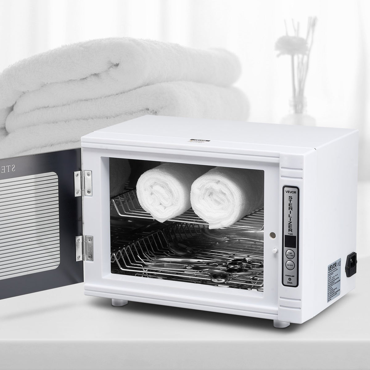 VEVOR Nail Tool Cleaning Machine 12L Large Capacity Tool Cabinet Cleaner Box