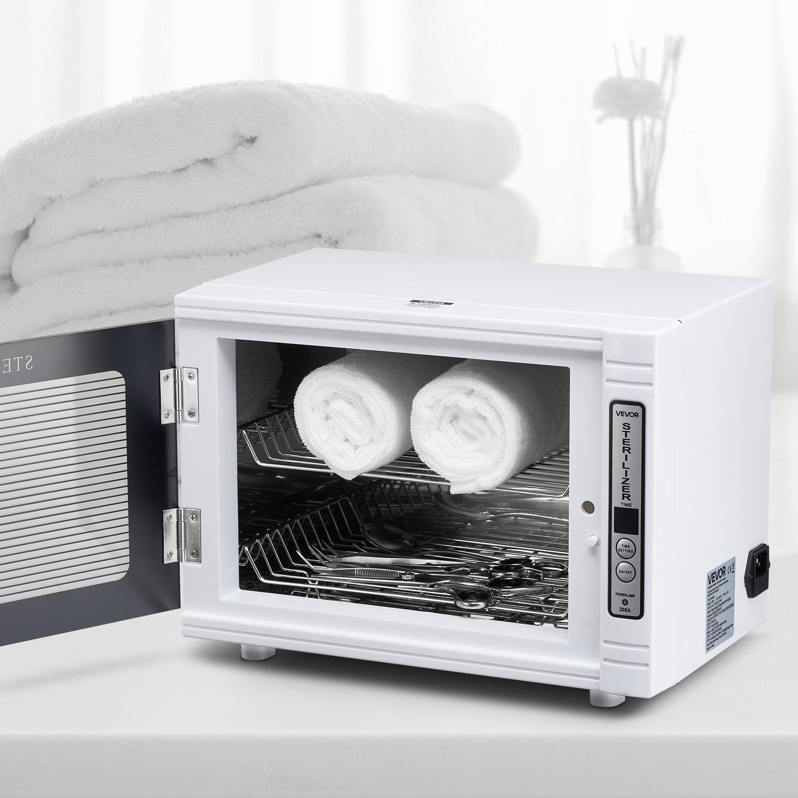 VEVOR Nail Tool Cleaning Machine 12L Large Capacity Tool Cabinet Cleaner Box