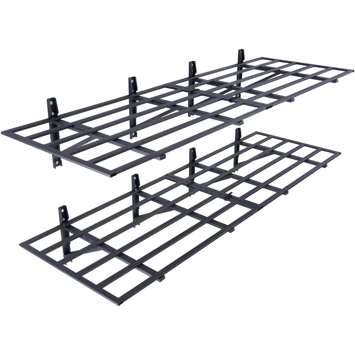 VEVOR 2PCS 72x24in Garage Storage Shelving Wall Mounted Heavy Duty Shelves Rack